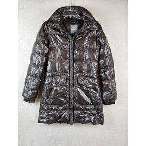Duvetica Pure Goose Down Full Zip Puffer Jacket Winter Coat Brown Size 42